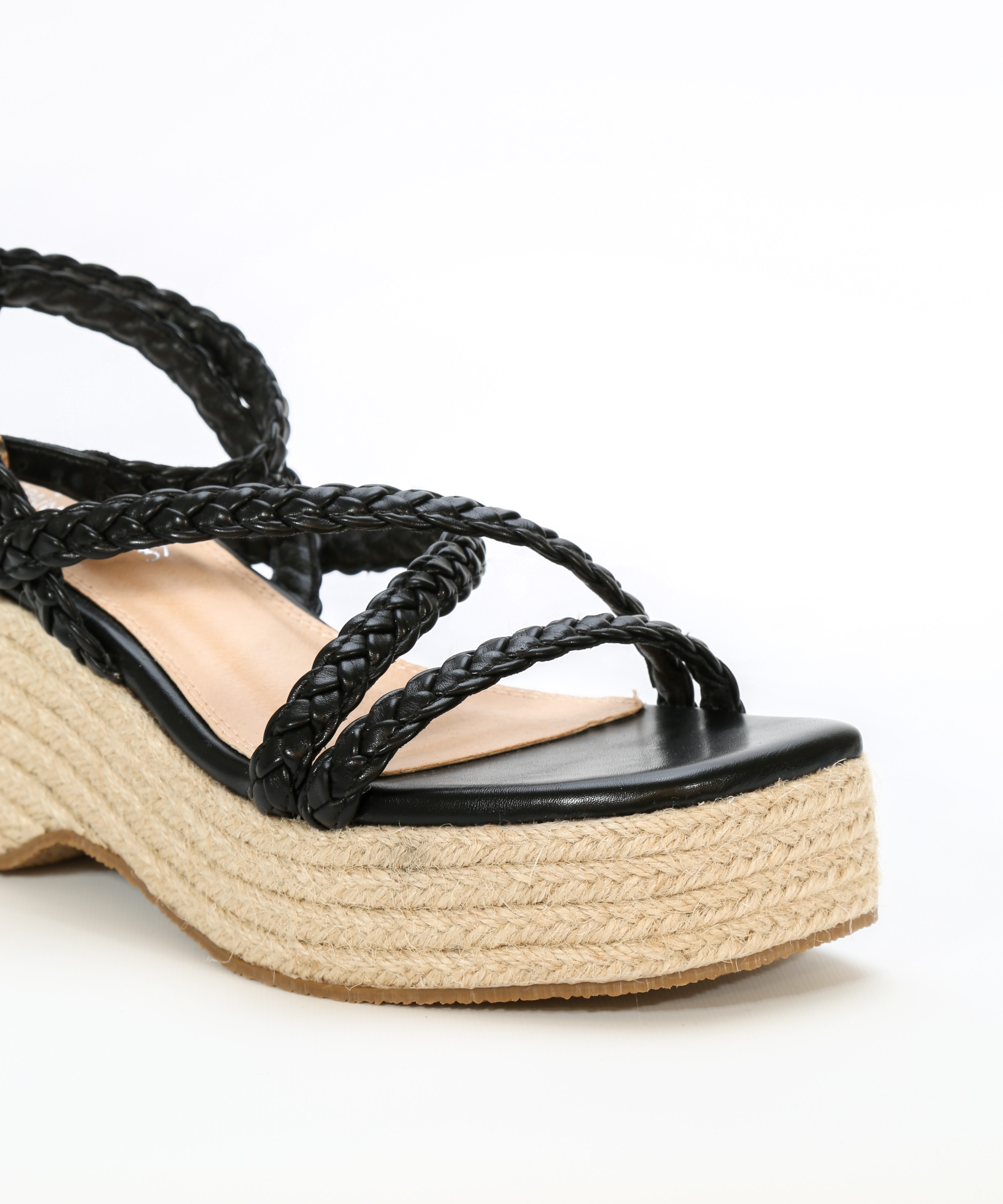 Sandalias plataforma tiras trenzadas image number null